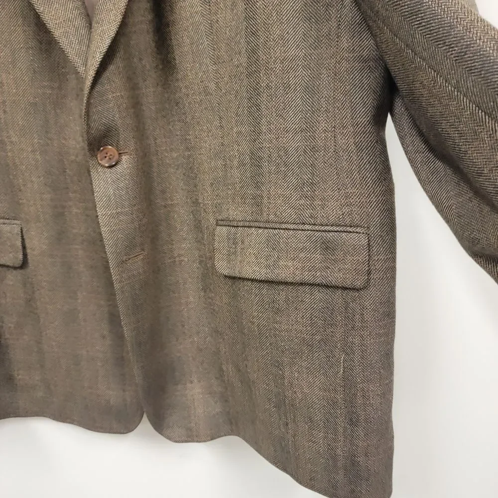 Ralph Lauren Lambswool 2 Button Blazer Herringbone 48R